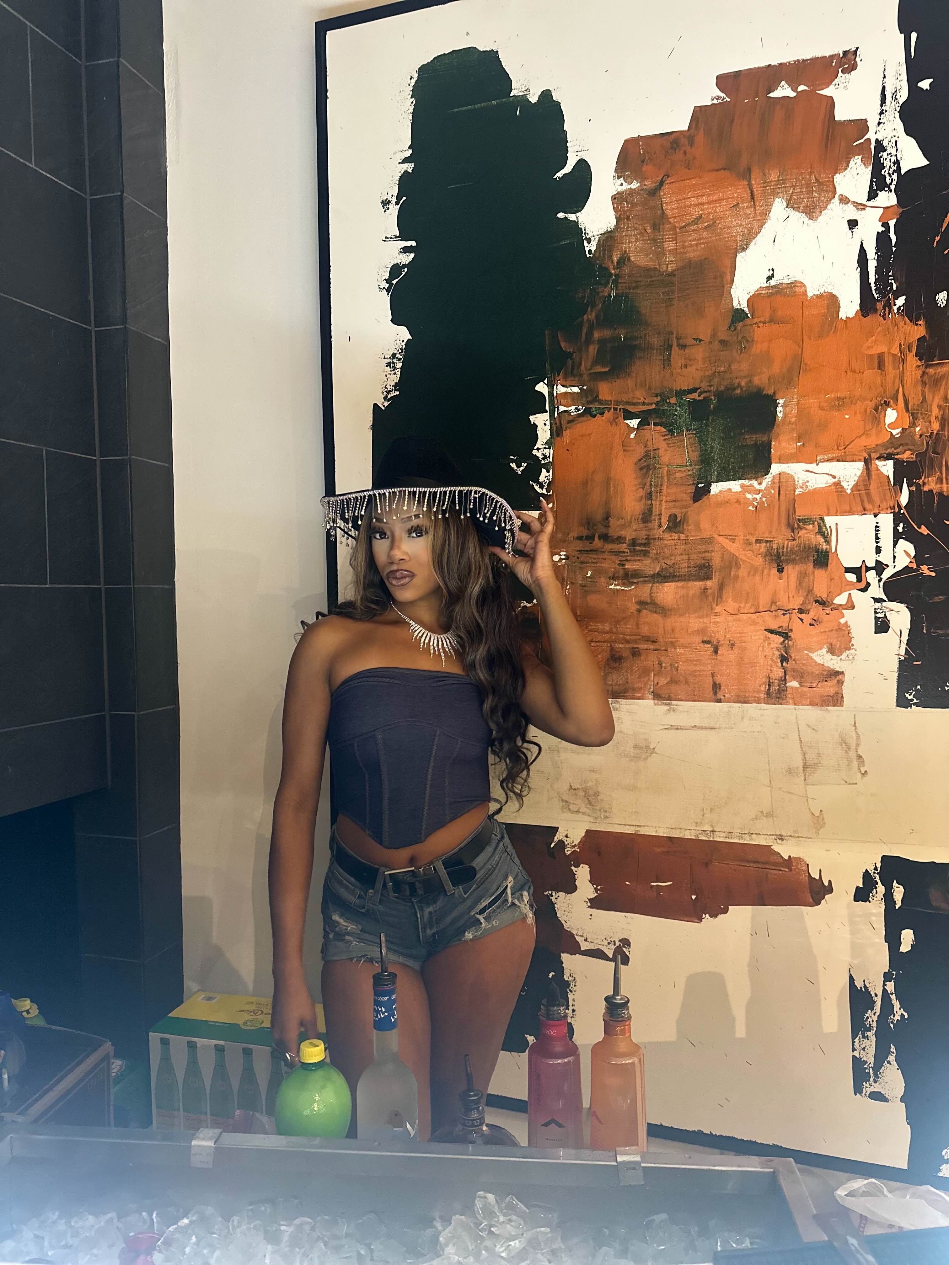 Bartender service in action